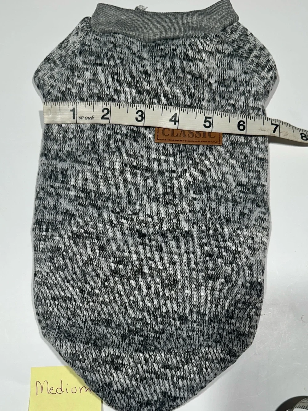 Gray Marled Dog Sweat Shirt size Medium fir Small Breeds New